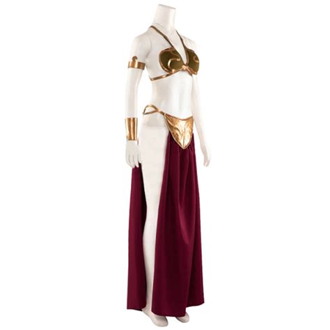 Star Wars Princess Carrie Fisher Leia Slave Cosplay Costume